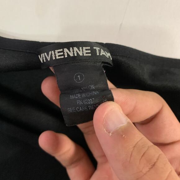 Vivienne Tam S Black Midi Skirt Vintage Tulle Mesh Netted Layered 90s Whimsigoth - Picture 3 of 7